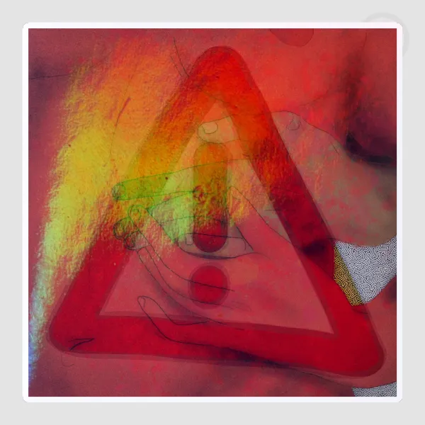 "trigger warning" Original Illustration Sticker