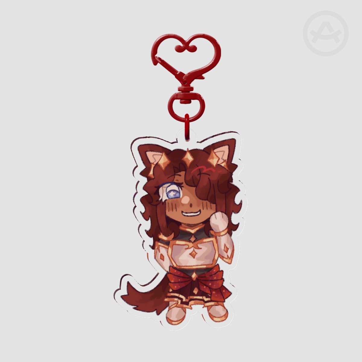 ✦ Wolf Bannerfall Cherrifire • Acrylic Keychain