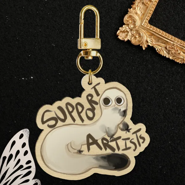 Brushbuddy Wood Keychain