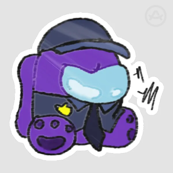 Purple/purps|Among us show|sticker