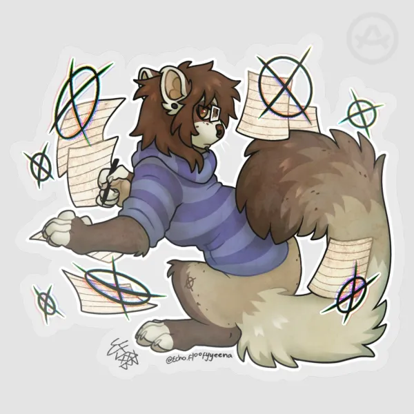 ferret kralie sticker