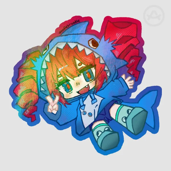 Shark Teto Die Cut Sticker 🦈