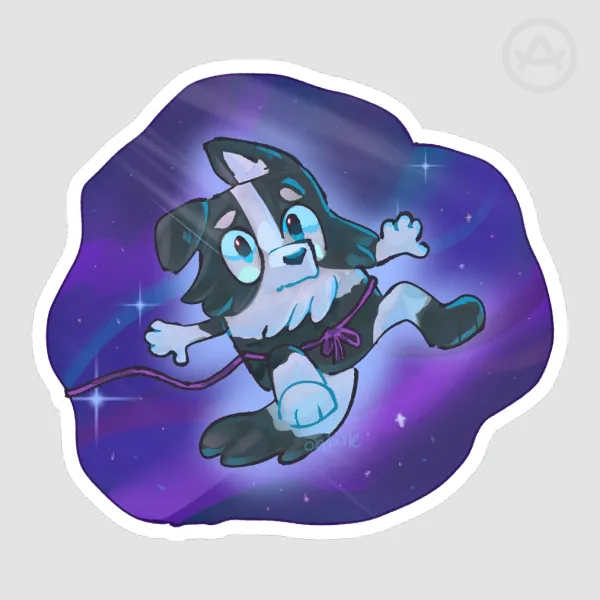 Mackenzie in space sticker
