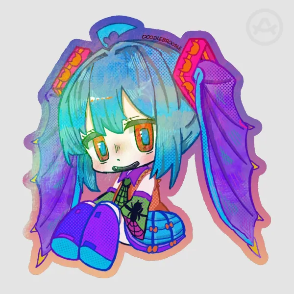 Hatsune Bat-ku Die Cut Sticker 🦇