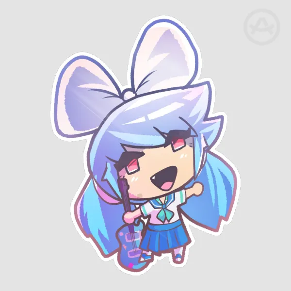 Quaver glossy sticker