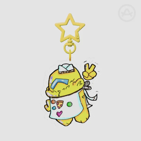 Yellow|Among us show|keychain