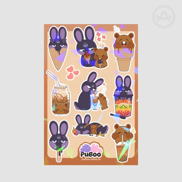 Moshang Summer Food sticker sheet