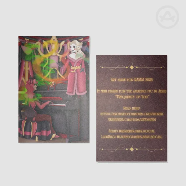 "The Frequency of You" Postcard