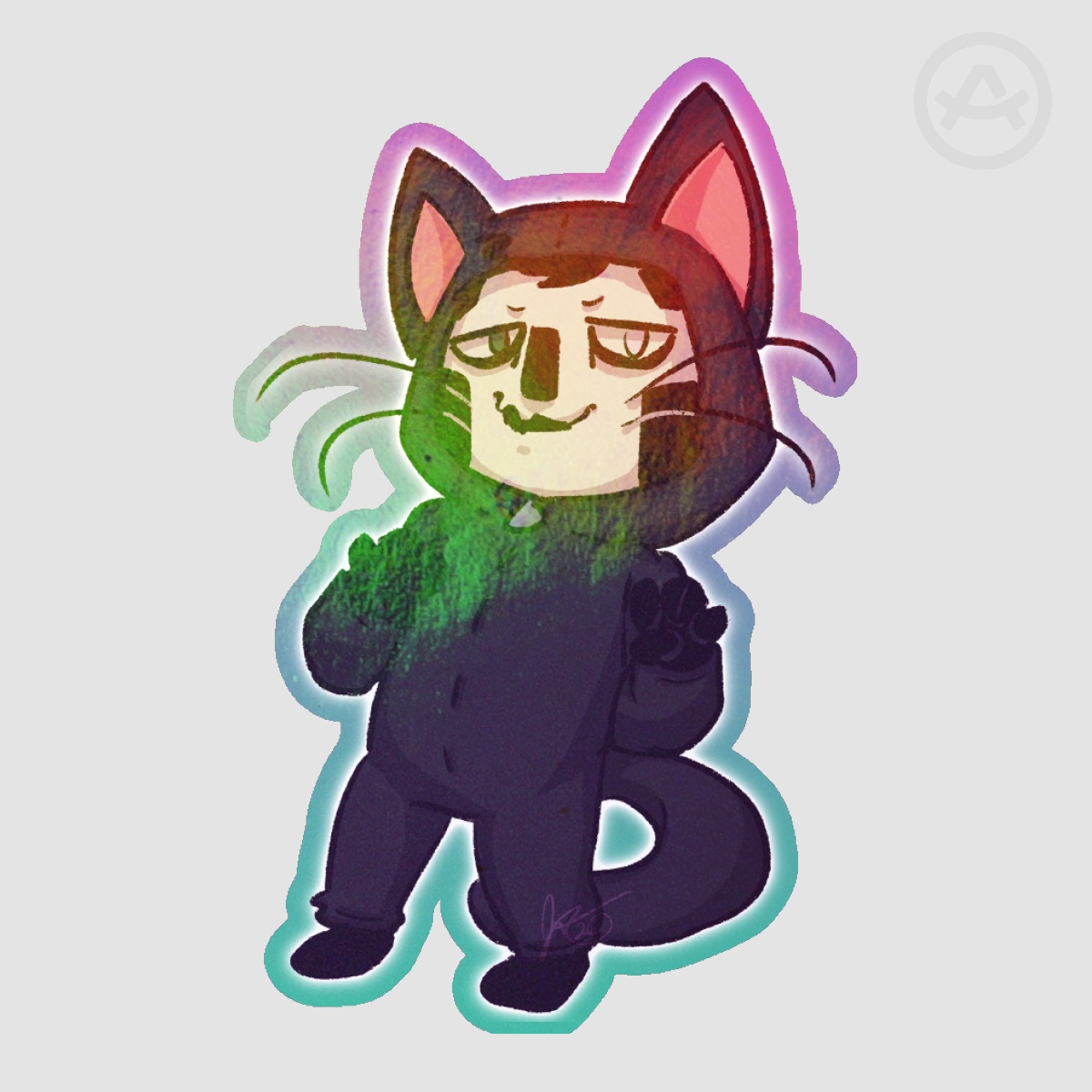 Purr-Fect Papa Sticker