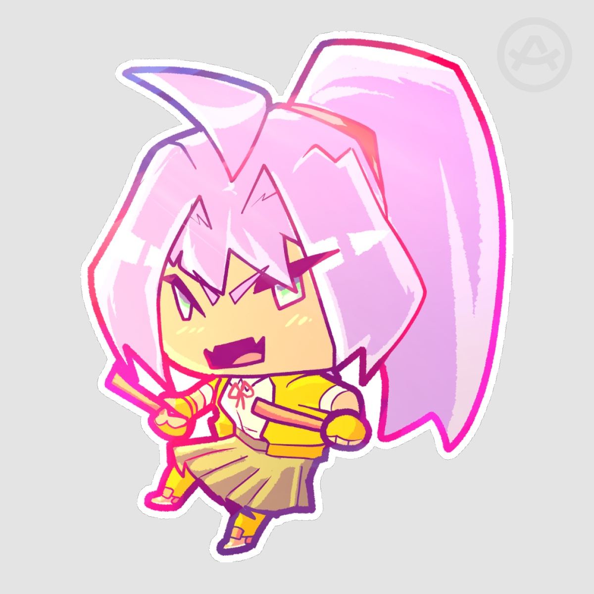 Clef glossy Sticker
