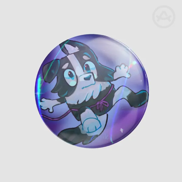 Mackenzie in space Button Pin