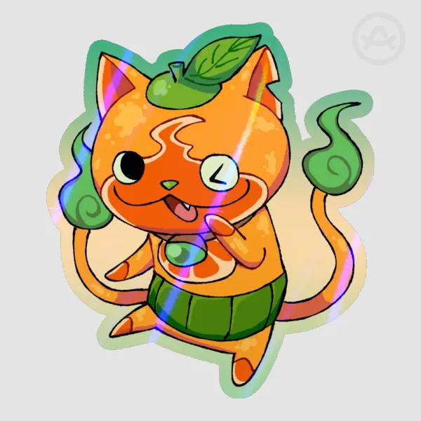 Orange Cat Sticker