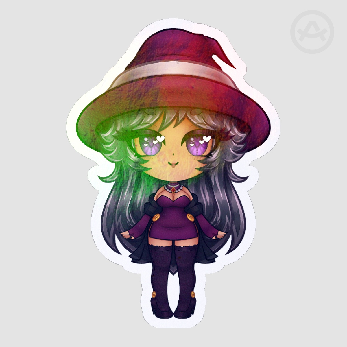 Chibi Hunies - Kyanna Halloween Holo Sticker