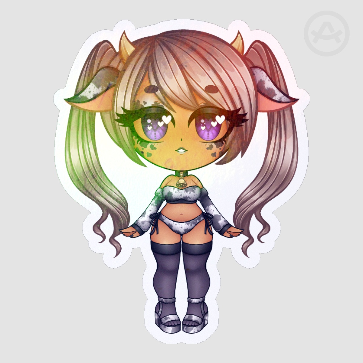 Chibi Hunies - Suki Halloween Holo Sticker