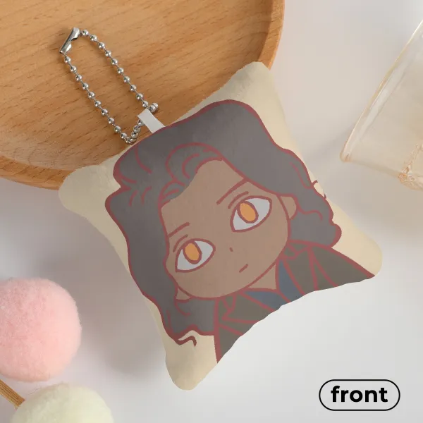 Armand "REST" : Mini Pillow Squeaky Keychain
