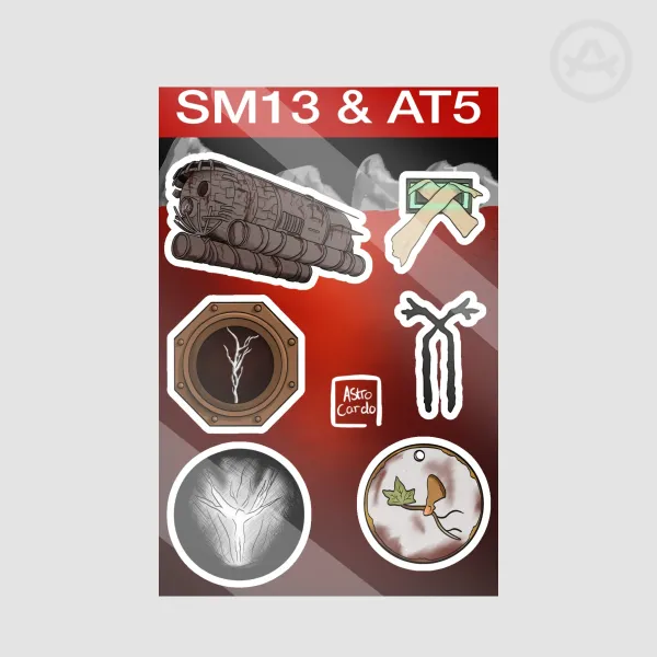 “SM13 & AT5” Iron Lung Sticker Sheet