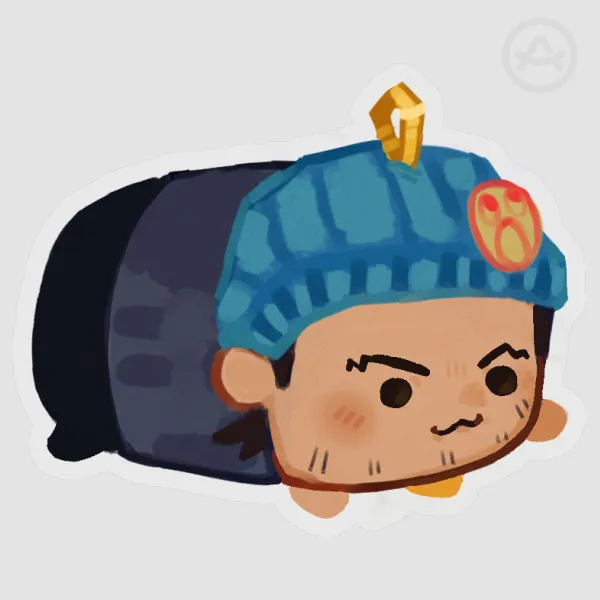beanie bean - Clear PET Vinyl Die Cut Stickers