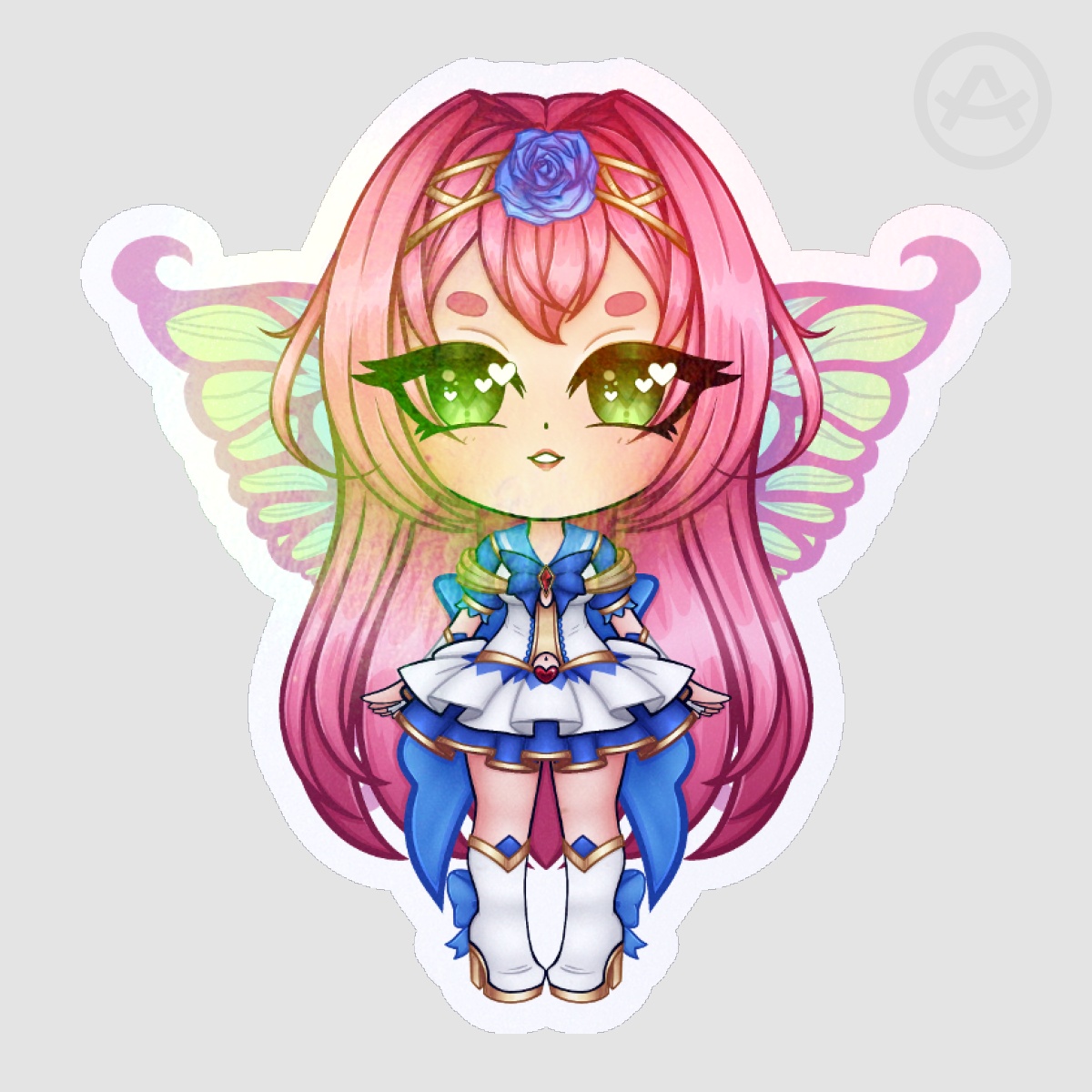 Chibi Hunies - Kyu (V.1) Halloween Holo Sticker