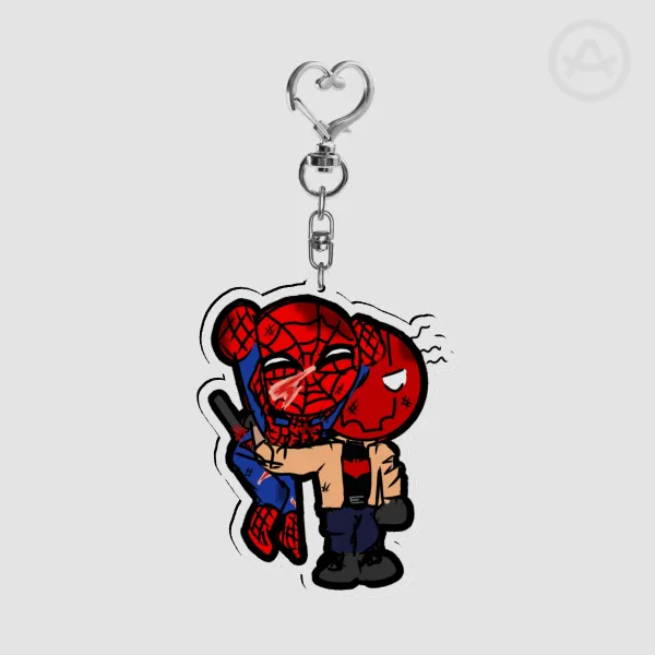 spideyHood | injured (rebar) | Acrylic Keychain