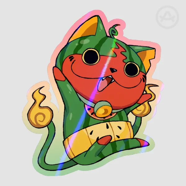 Watermelon Cat Sticker