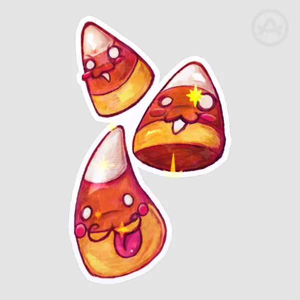 Candy Corn Sticker (Large)