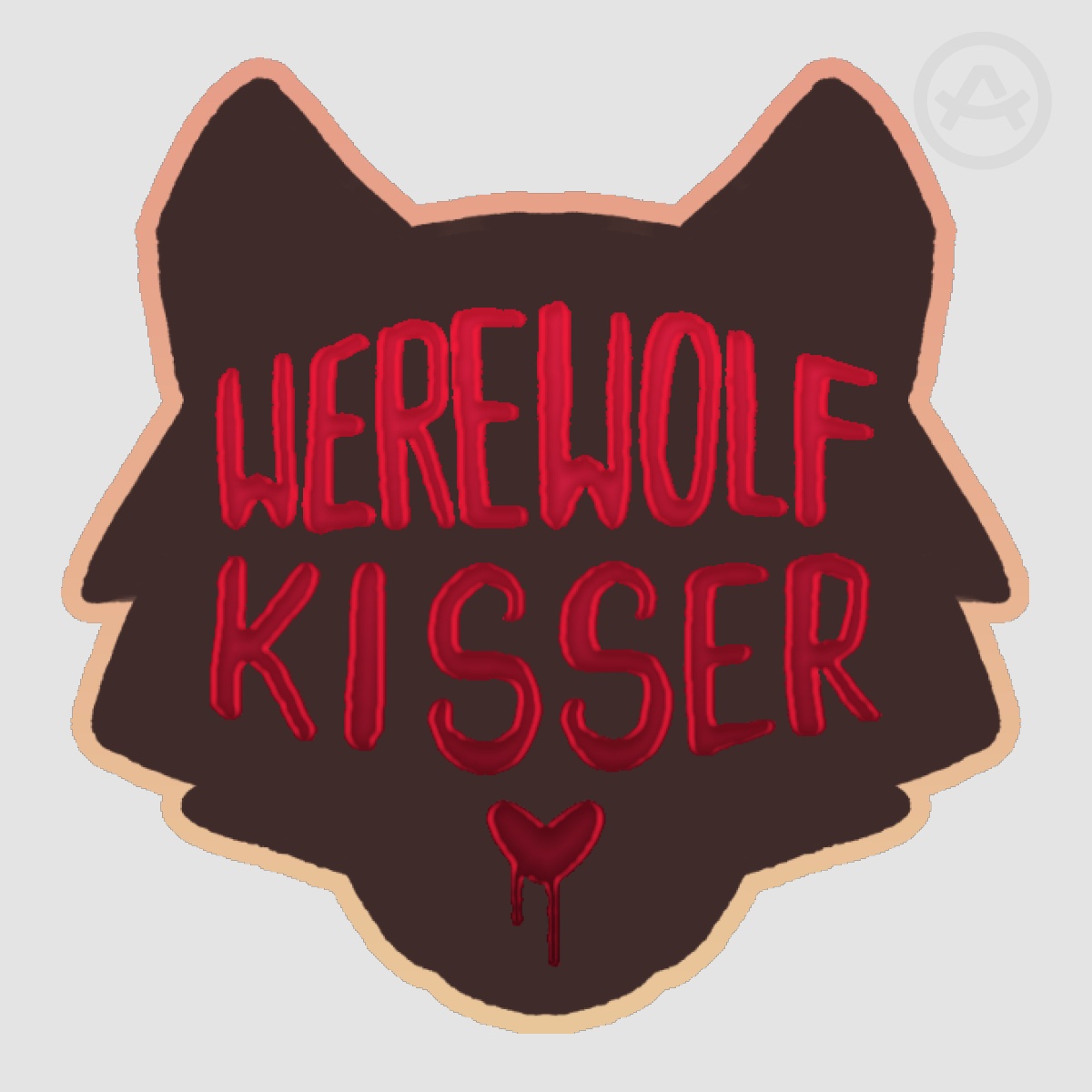 Werewolf Kisser Foil Sticker