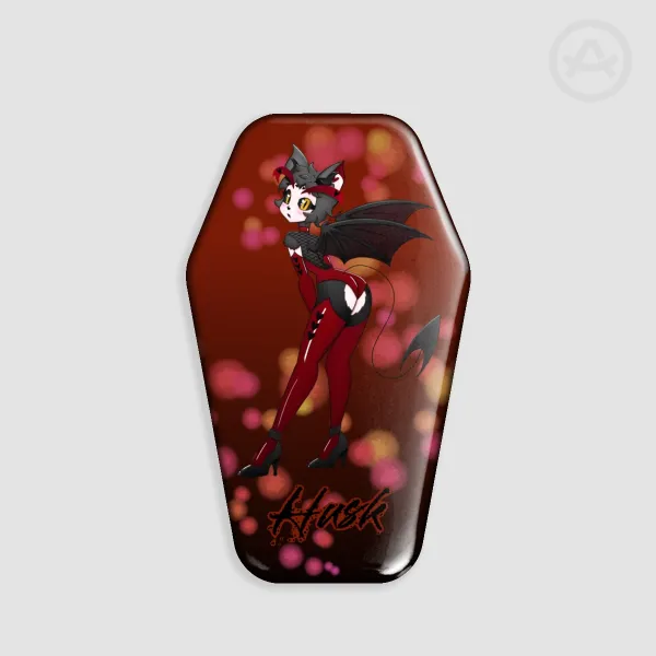 Husk Halloween Holographic Badge