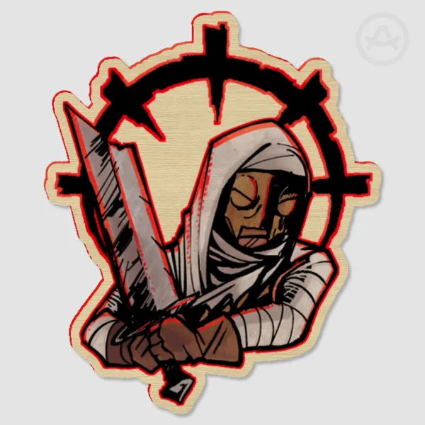 Darkest Dungeon Leper Wooden Pin