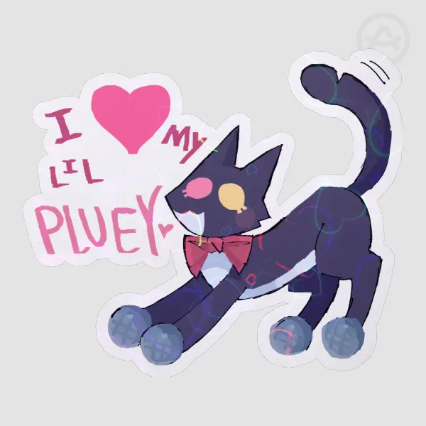 I 🩷 Pluey Sticker