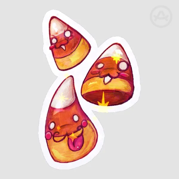 Candy Corn Sticker (Small)