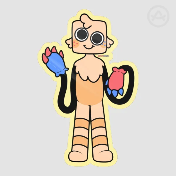 Goob [Dandy's World] || Colored Edge Die Cut Sticker