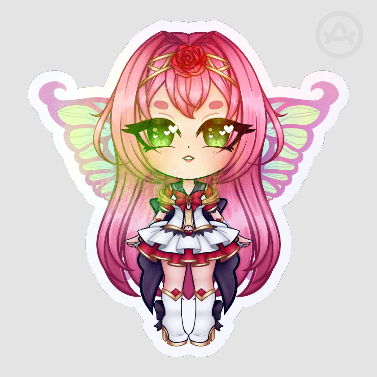 Chibi Hunies - Kyu (V.2) Halloween Holo Sticker