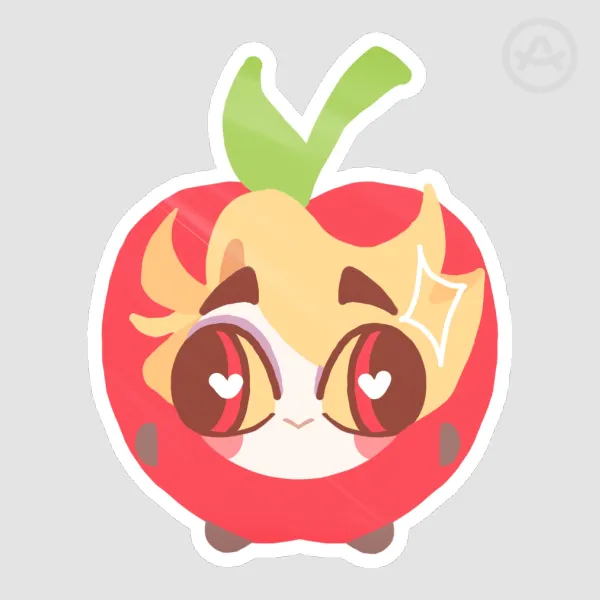 Lucifer Apple Sticker | Hazbin Hotel