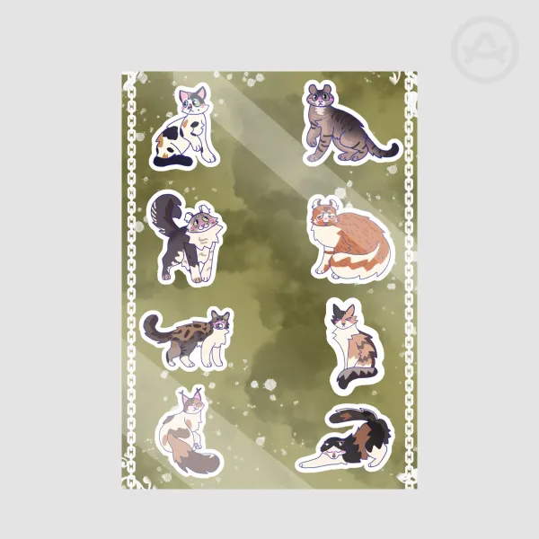 Cat Variants Sticker Sheet