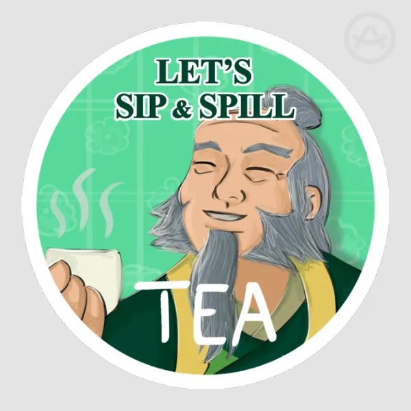 Avatar The Last Airbender Iroh Tea Sticker