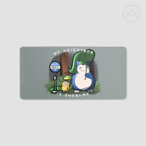 my neightbor is snorlax Desk Pad