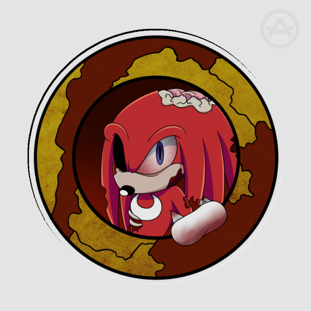 Zombie Knuckles - Acrylic Pin