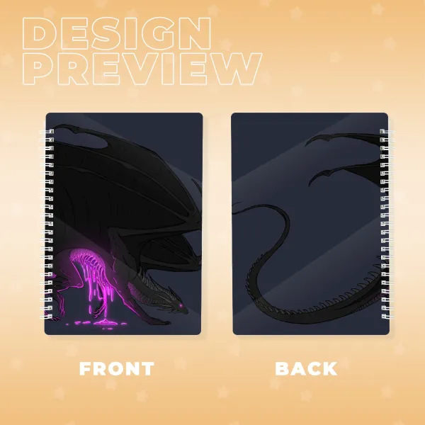 Corrupted Ender Dragon Spiral Notebook