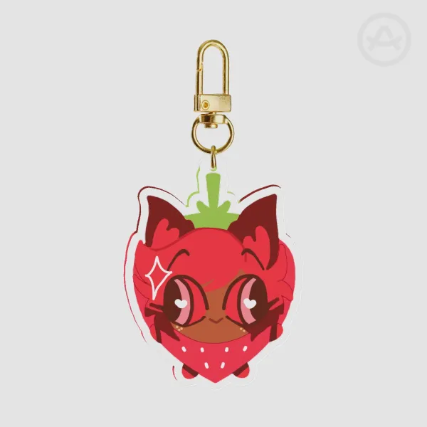 Alastor Strawberry Keychain | Hazbin Hotel