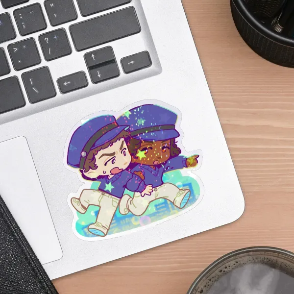 Devil's Minion Halloween: Holo Star Vinyl Sticker
