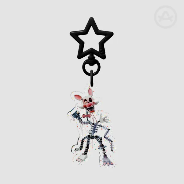 Mangle Glitter Acrylic Keychain
