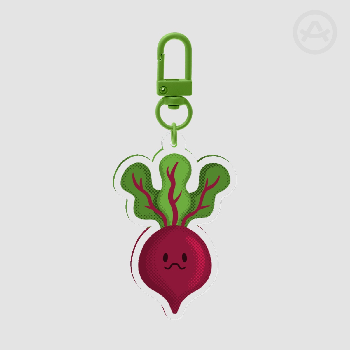Spring Collection - Cute Beet Crop Acrylic Keychain