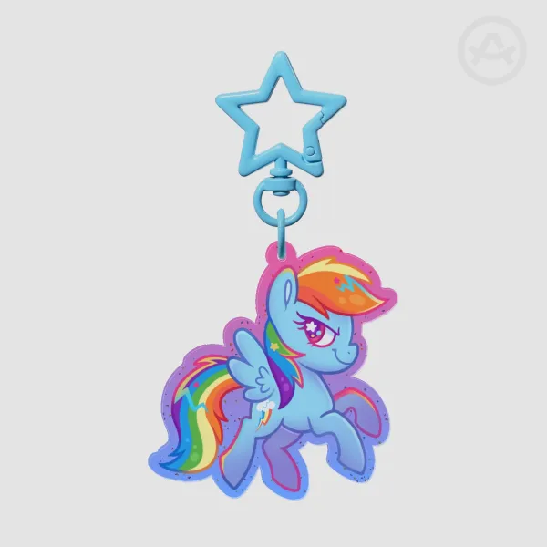 20% cooler Rainbow Dash Keychain