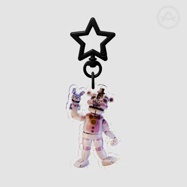 Funtime Freddy Glitter Acrylic Keychain