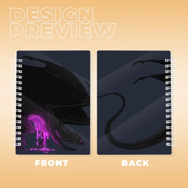 Corrupted Ender Dragon Spiral Notebook