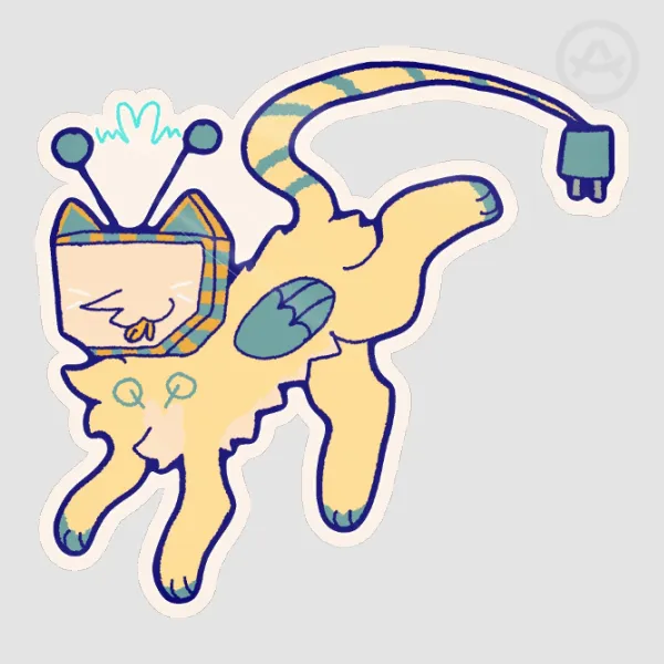 Cute Sphinx Tenna Sticker