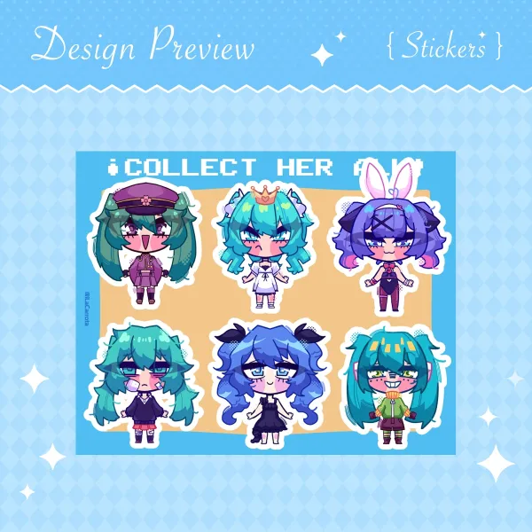Hatsune Miku | Sticker Sheet #1