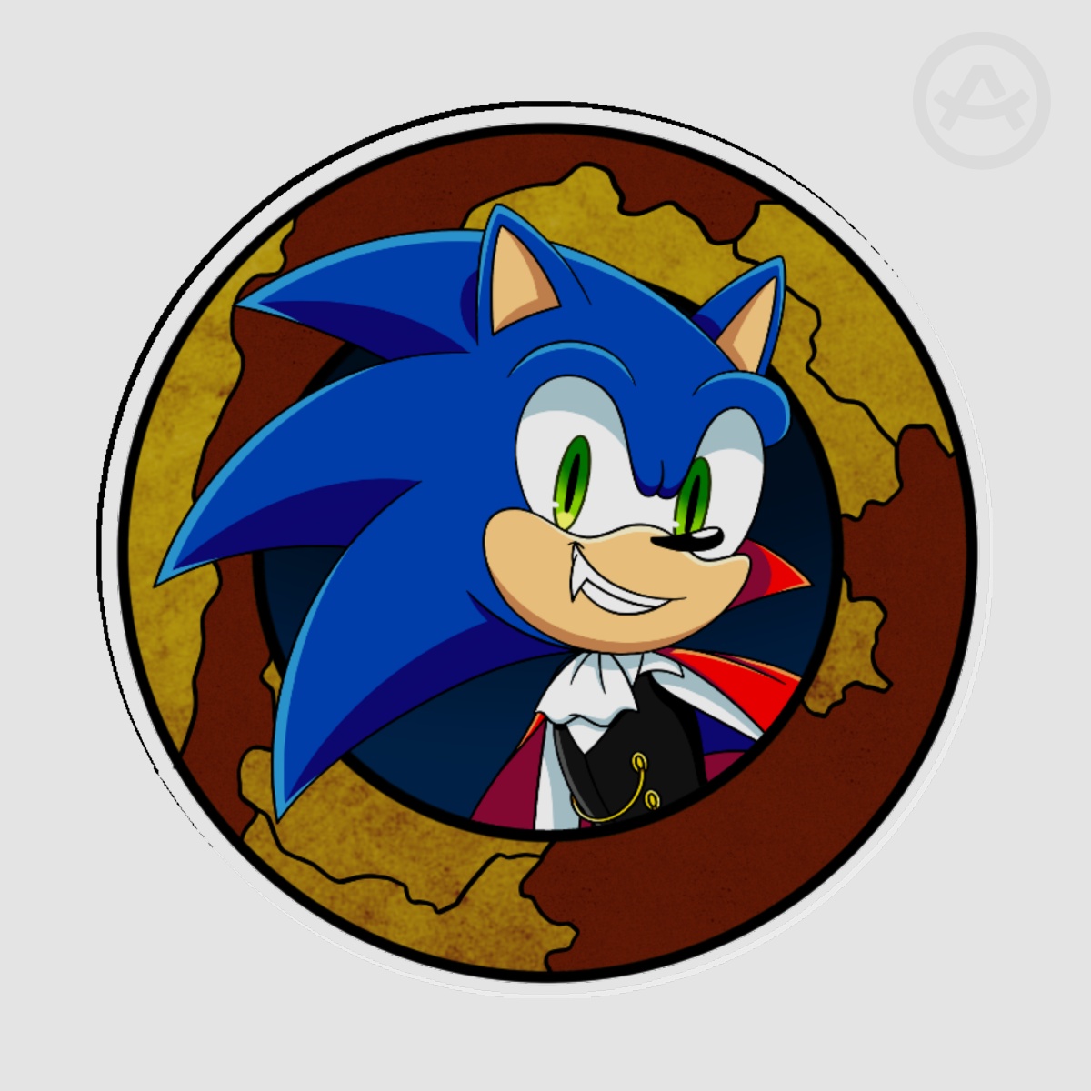 Vampire Sonic - Acrylic Pin