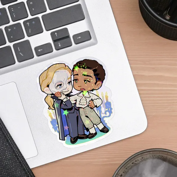 Loustat Halloween: Holo Star Vinyl Sticker