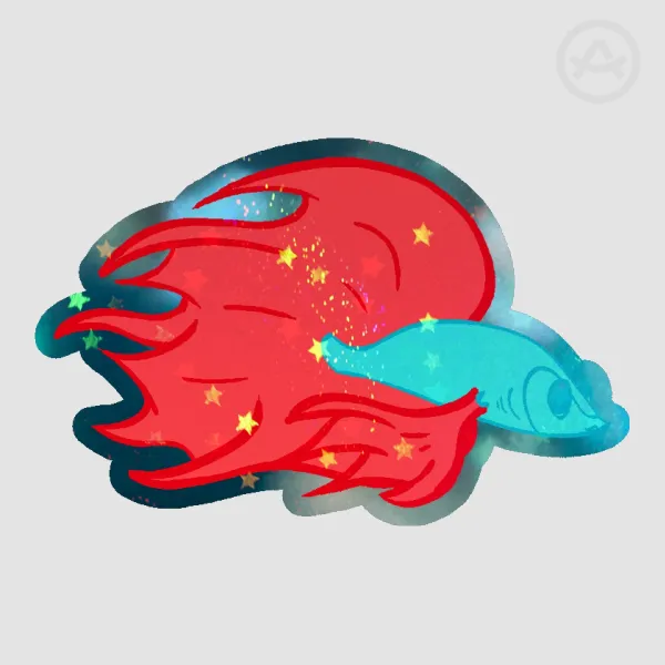 Simple Betta Fish Sticker